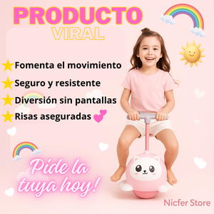 🎈"Diversión que salta con ellos! La pelota que convierte su energía en risas🐼💫"