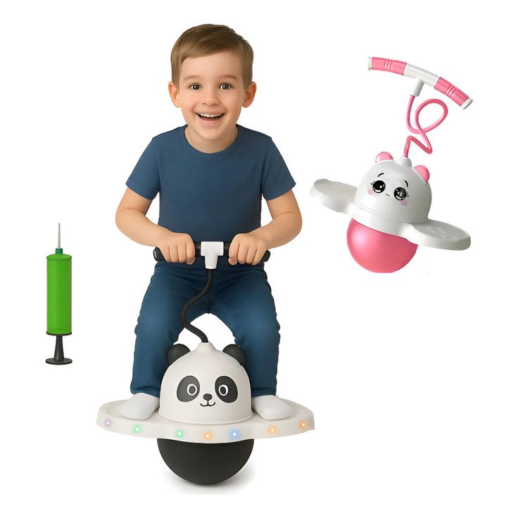 🎈"Diversión que salta con ellos! La pelota que convierte su energía en risas🐼💫"